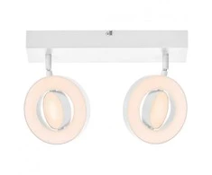 Dvigubas reguliuojamas LED prožektorius Ledvance DECOR SATURN, 21W, 2180 lm, balta šviesa (3000K-6500K), IP20, 460mm, balta, F energijos klasė