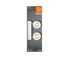 Dvigubas reguliuojamas LED prožektorius Ledvance DECOR SATURN, 21W, 2180 lm, balta šviesa (3000K-6500K), IP20, 460mm, balta, F energijos klasė