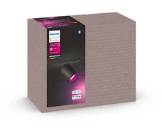 Philips Hue Perifo cilindrinis prožektorius juodas