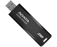 Kietasis diskas USB Atmintinė - Adata SC610 2 TB, Juoda