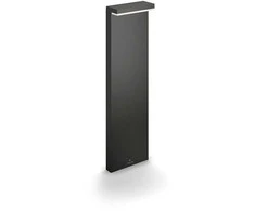 Stalp LED pentru iluminat exterior Philips Bustan, 2x4.5W (70W), 1000 lm, lumina neutra (4000K), dimabila, IP44, 770x220x90mm, Antracit