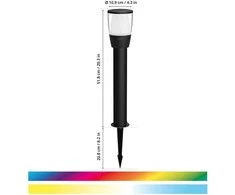 Signify WiZ Elpas Lizdas rozszerzone. B Tunable Baltas&amp;Color 300lm juoda-