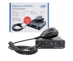 CB radijo stotelė PNI Escort HP 2020, vieno kanalo, 22 dažnis, tik 27.225 MHz, FM, be triukšmo, pati tyliausia stotelė