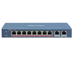 Šakotuvas SWITCH POE DS-3E1310HP-EI 8 PRIEVADŲ Hikvision