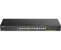 Šakotuvas D-LINK 28 prievadų Smart Managed Gigabit Switch 4x 10G