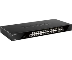 Šakotuvas D-Link 28-P SMART MANAGED SWITCH - GIGABIT STACKABLE 4X 10G