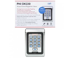 Prieigos kontrolės klaviatūra PNI DK220, autonominė, išorės ir vidaus, IP65, su 2 relėmis