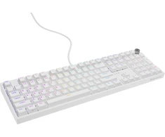 Klaviatūra Genesis Thor 404 balta RGB Gateron Geltona Pro
