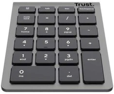 Klaviatūra Trust Xalas numeric keypad Nešiojamas kompiuteris/PC RF belaidė Sidabrinis