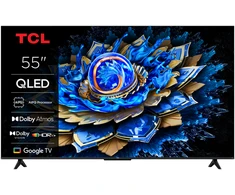 Televizorius TCL 4K QLED TV | 55T69C | 55 | Smart TV | Google TV | UHD | Juodas