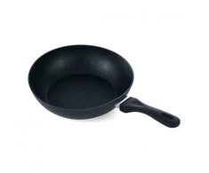 ALIUMINIO WOK KEPtuvė 30x8 cm, juodo smėlio, „Cooking by Heinner“