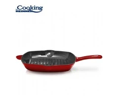 Cooking By Heinner TIGAIE GRILL FONTA 26.5X4.5 CM, Raudonas LINE, HEINNERIO GAMINAMA
