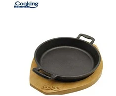Cooking By Heinner Gryno ketaus serviravimo keptuvė su medine atrama, 20 cm skersmens, „Heinner“ gamina