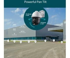 TP-LINK | Tinklo kamera | VIGI 4MP Outdoor ColorPro Night Vision Pan Tilt | Fiksuoto židinio objektyvas | Maitinimas per Ethernet (PoE)