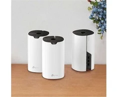 Maršrutizatorius „TP-Link AC1900 Whole Home Mesh Wi-Fi“ sistema | Deco S7 (3 pakuotės) | 802.11ac | 10/100/1000 Mbit/s | Ethernet LAN (RJ-45) jungtys 1 | Tinklelio palaikymas Taip | MU-MiMO Taip | Nėra mobiliojo plačiajuosčio ryšio | Antenos tipas Vidinis