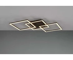 Lubinis šviestuvas Trio Lubinis LED šviestuvas REALITY Trail, 31W, 3000 K, 3550 lm, juodos sp., 52 x 52 x 7 cm