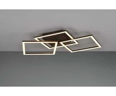 Lubinis šviestuvas Trio Lubinis LED šviestuvas REALITY Trail, 31W, 3000 K, 3550 lm, juodos sp., 52 x 52 x 7 cm