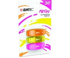 EMTEC USB atmintinė, 32 GB, USB 2.0, 3 vnt. pakuotėje