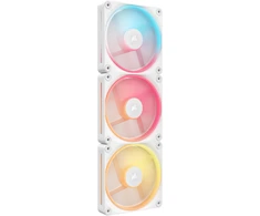Corsair iCUE LINK LX120-R RGB PWM 3 vnt. pakuotė + šakotuvas, baltas CO-9051054-WW