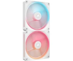 Corsair iCUE Link LX140-R RGB, PWM korpuso ventiliatorius, 2er Pack – 140mm, baltos spalvos