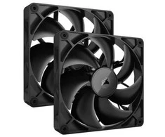 Corsair iCUE LINK RX140 Series, PWM korpuso ventiliatorius 2er Pack – 140mm, juodos spalvos