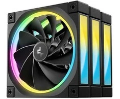 DeepCool FL12R-3 IN 1 Kompiuterio dėklas Fan 12 cm Juodas 3 pc(s)