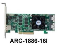 Kontrolierius Areca PCIE 4, 0 x 8 - 1 x Slim- SAS SFF- 8654 (ARC- 1886- 8I)