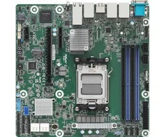 Motininė Plokštė - Asrock B650D4U-2L2T/BCM AMD B650 Express AM5 Lizdas „Micro ATX“