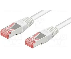 „Goobay GB CAT6“ tinklo kabelis, S/FTP, baltas, 0,5 m, LSZH