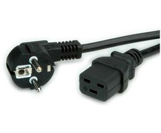 Value Maitinimo kabelis CEE 7/7 (SCHUKO) (M) iki IEC 60320 C19 (W) 200 cm