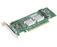 Šakotuvas Super Micro Computer Supermicro 4 prievadų NVMe SSD žemo profilio PCIe 4.0 x16 AOC-SLG4-4E4T-O
