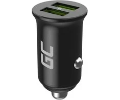 Green Cell Žalias Cell Žalias Cell automobilinis įkroviklis 36W GC PowerRide Nano36 su 2x USB-A Ultra Charge greitas įkrovimas
