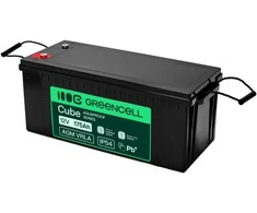 Green Cell Žalias Cell Greencell AGM VRLA 12 V 175 Ah nereikalaujantis priežiūros akumuliatorius valtims, fotovoltinėms sistemoms, saulės baterijoms (532 x 207 x 220 mm)