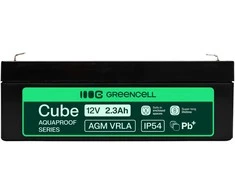 Green Cell Žalias Cell Greencell AGM VRLA 12 V 2.5 Ah nereikalaujanti priežiūros baterija kasos aparatams, žaislams, fotoaparatams (178 x 36 x 66 mm)
