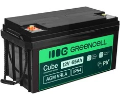 Green Cell Žalias Cell Žalias Cell Cube AGM VRLA IP54 12 V 65 Ah nereikalaujantis priežiūros akumuliatorius vejapjovėms, paspirtukams, valtims ir neįgaliųjų vežimėliams