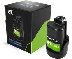 Green Cell Žalias Cell Žalias Cell 1600A00X79 baterija, skirta Bosch GBA 12V elektros įrankiams 3Ah 12V