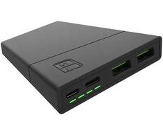 Išorinė baterija „Žalias Cell GC PowerPlay10S“ 10000mAh su greito įkrovimo funkcija: 2 USB „Ultra Charge“ ir 2 USB-C PD 18W