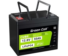 Green Cell Žalias Cell Žalias Cell CUBE LiFePO4 50Ah 12.8V 640Wh ličio geležies fosfato baterija kemperiui, golfo vežimėliui, vėjo jėgainei