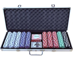 Buffalo Pokerio rinkinys 500 žetonų aliuminio lagamine 11.5g