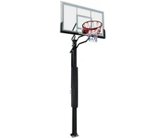 Įbetonuojamas krepšinio stovas Bilaro Fortus 136x80cm, 8mm grūdintas stiklas