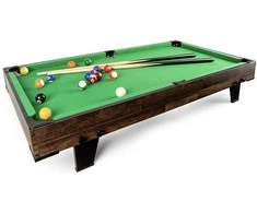 Pulo stalas Bilaro Pool Break (120x60cm) žalias audinys su komplektacija