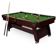 Pulo stalas Bilaro Q15 8 pėdų (242x131cm) žalias audinys su komplektacija