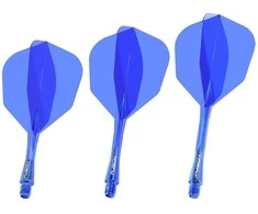 Smiginio strėlyčių integruota kotelio ir sparnelio sistema Winmau Fusion Integrated Flight Shaft 6 Intermediate Mėlyna