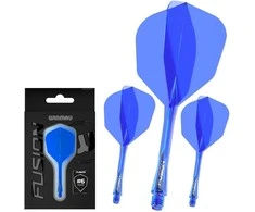 Smiginio strėlyčių integruota kotelio ir sparnelio sistema Winmau Fusion Integrated Flight Shaft 6 Intermediate Mėlyna