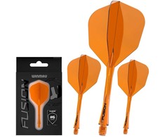 Smiginio strėlyčių integruota kotelio ir sparnelio sistema Winmau Fusion Integrated Flight Shaft 6 Oranžinis