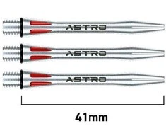 Smiginio strėlyčių koteliai Winmau Astro Aliuminio Shafts Raudona Medium