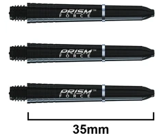 Smiginio strėlyčių koteliai Winmau Prism Force, juodi, trumpi (Short)