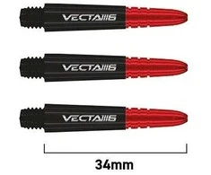 Smiginio strėlyčių koteliai Winmau Vecta Shafts Short Blade 6