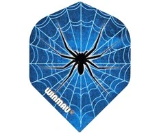 Smiginio strėlyčių sparneliai Winmau Mega Standard Mėlyna Spider