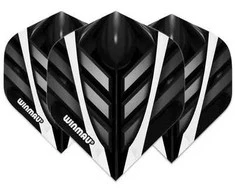 Smiginio strėlyčių sparneliai Winmau Mega Standard Juodas / Baltas / Pilkas